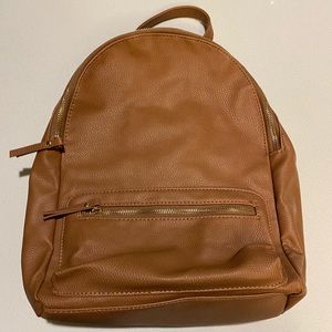 Faux Leather Backpack